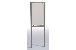 Informační tabule Sofia 500x900 mm, ral