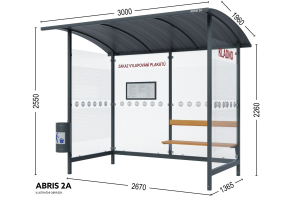 Autobusová zastávka ABRIS 2A Autobusová zastávka ABRIS 2A