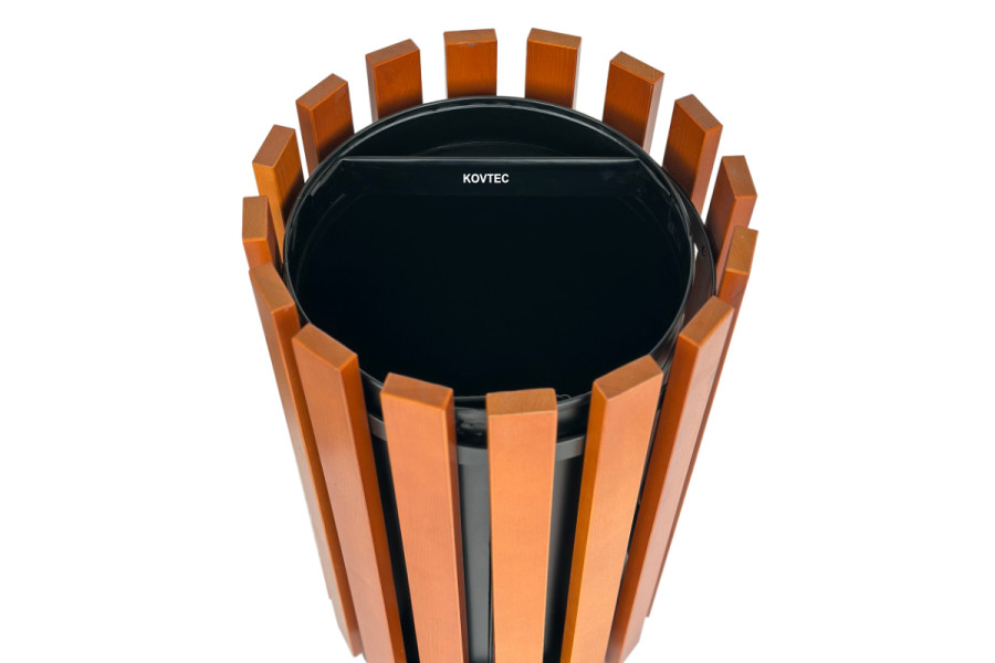 Odpadkový koš KO004, 60 Litrů, Teak