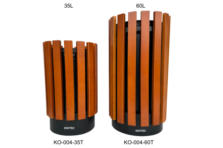 Odpadkový koš KO004, 60 Litrů, Teak