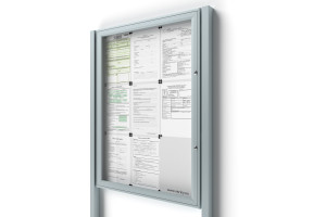 Uzamykatelná informační vitrína 9xA4 SIDE se sloupky