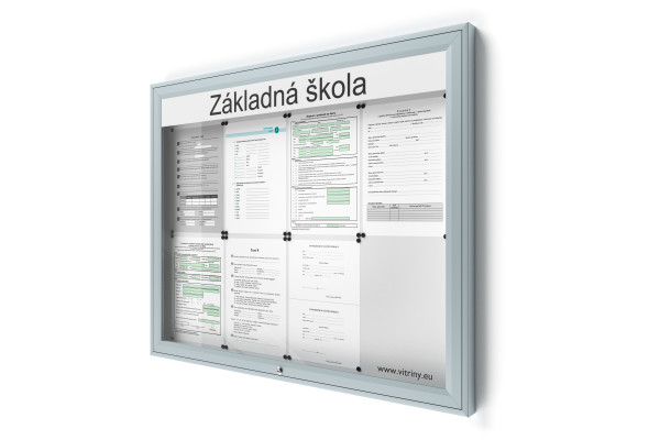 Uzamykatelná informační vitrína V-UP50N-8