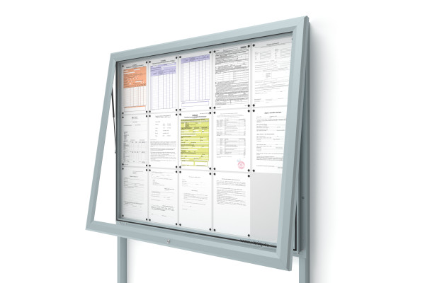 Venkovní informační vitrína V-UP60-15-N se sloupky