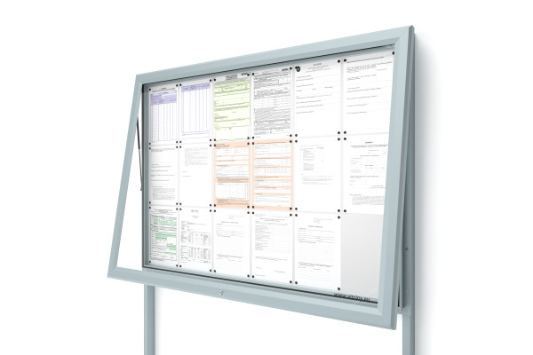 Vnější informační vitrína V-UP60-18-N se sloupky