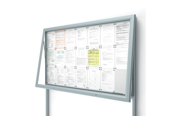 Venkovní informační vitrína V-UP60-21-N se sloupky