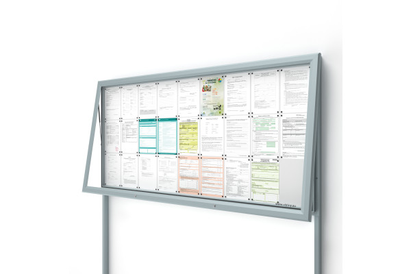 Venkovní informační vitrína V-UP60-27-N se sloupky