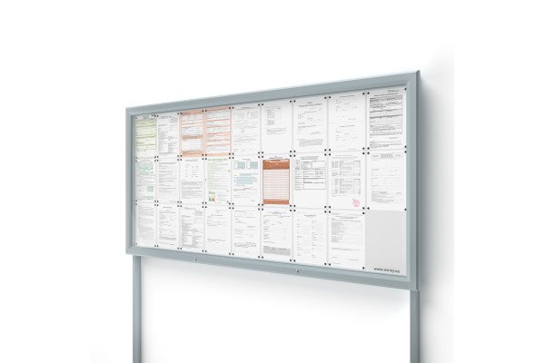 Venkovní informační vitrína V-UP60-27-N se sloupky