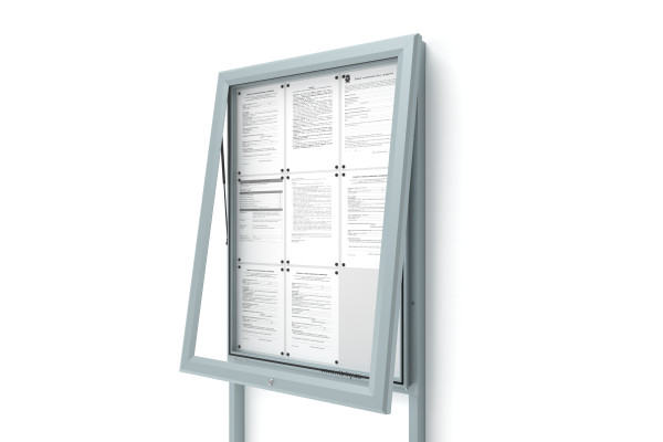 Venkovní informační vitrína V-UP60-9-N se sloupky