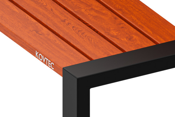 Kovová lavička LK-11, 180cm, Teak, Barevná