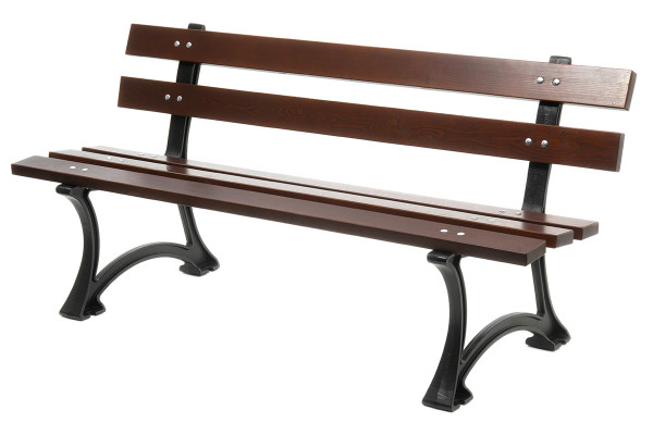 Litinová lavička 016, 150cm, Palisandr