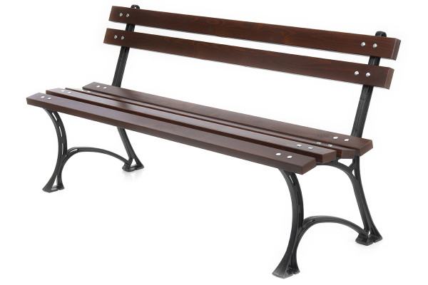 Litinová lavička 019, 150cm, Palisandr