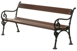 Litinová lavička Schonbrunn II, 180cm, Palisandr