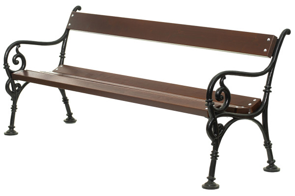 Litinová lavička Schonbrunn II, 180cm, Palisandr