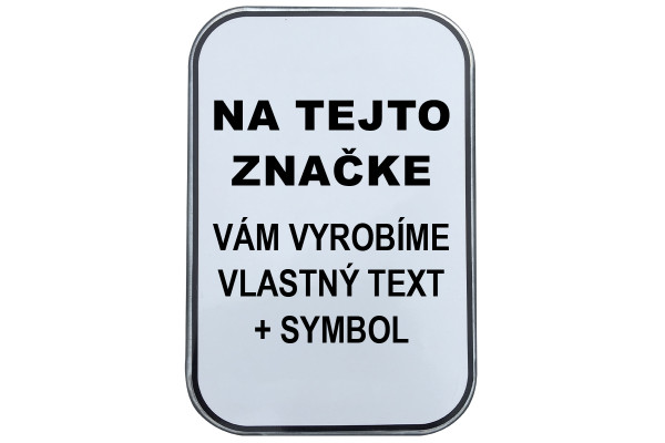 Značka Vlastní text, 315x420mm