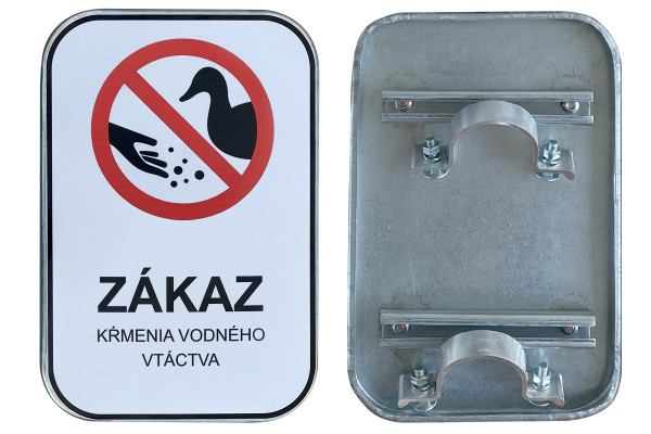 Značka Zákaz krmení vodního ptactva, 200x300mm