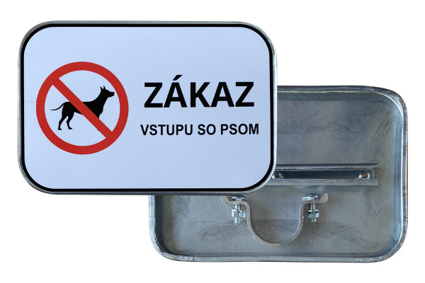 Značka Zákaz vstupu se psem, 300x200mm