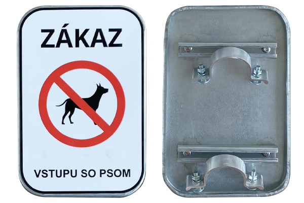 Značka Zákaz vstupu se psem, 315x420mm
