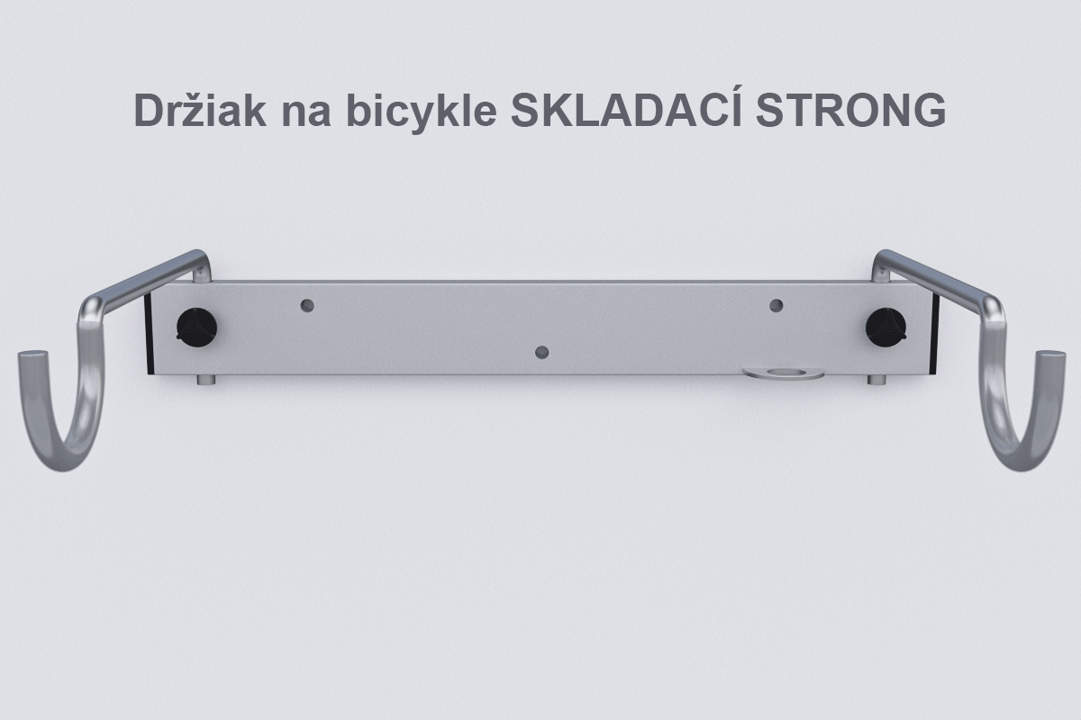Držák na kola na zeď STRONG, černý