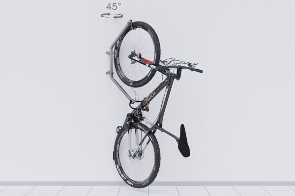 Otočný držák na kolo na zeď HOOK PRO Pozink