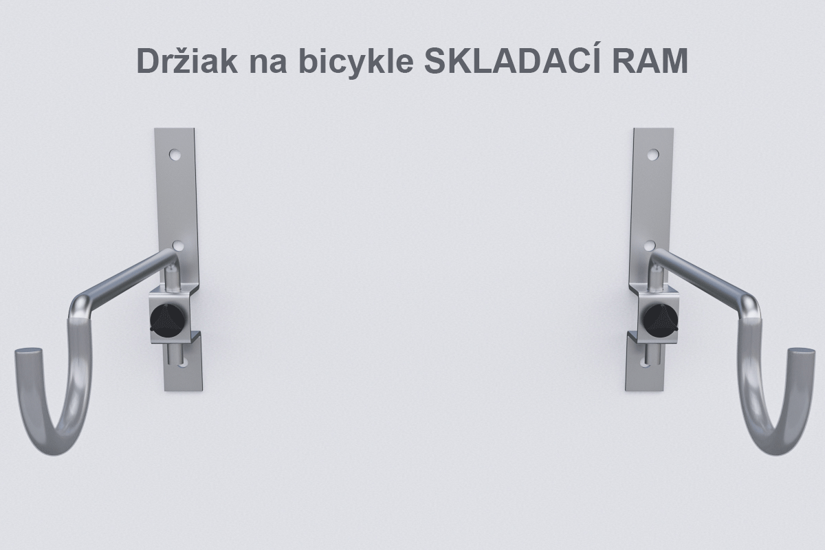 Držák na kola na zeď RAM, pozinkovaný