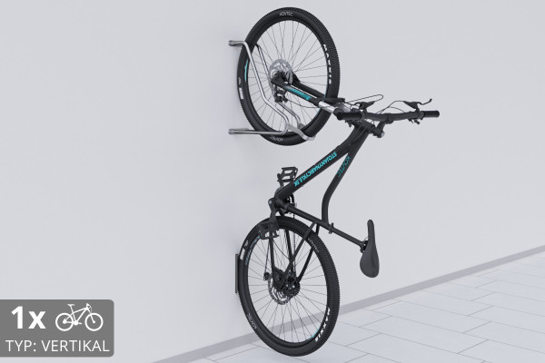 Držák na kolo na zeď VERTIKAL, Pozink