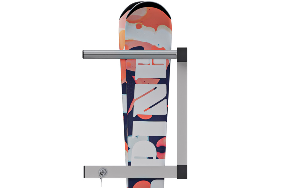 Držák na lyže, 12 místný, svislý, save space, uzamykací