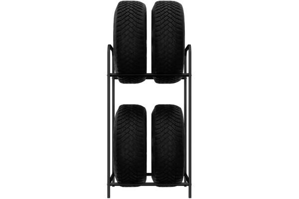 Regál na 4 pneumatiky 4x250, 50 cm, černý Regál na 4 pneumatiky 4x250, 50 cm, černý