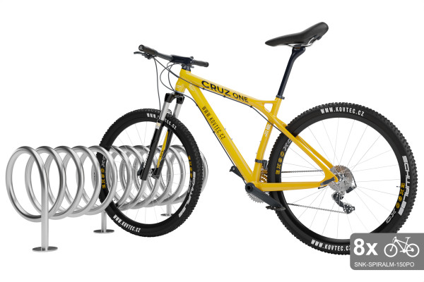 Oboustranný stojan na 8 kol, SPIRAL MAXI 8 místný, pozinkovaný