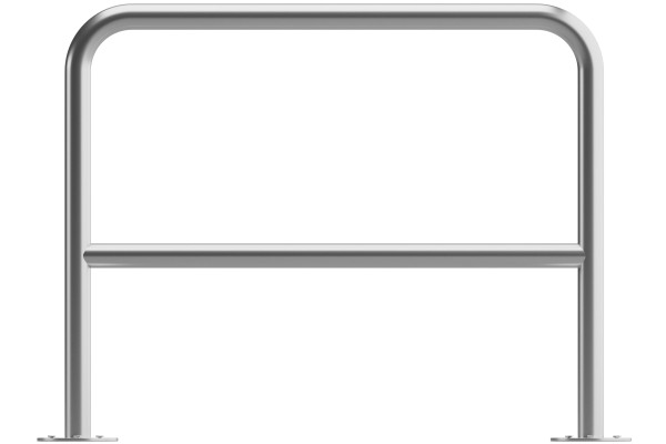 Cyklostojan U s příčkou 100x80cm, Ø 48,3 mm, pozinkovaný