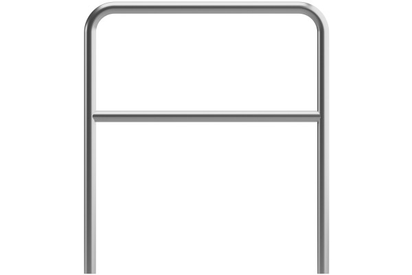 Cyklostojan U s příčkou 100x80cm, Ø 48,3 mm, betonovat, pozinkovaný