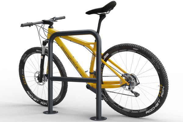 Cyklostojan U s příčkou 60x80cm, Ø 48,3 mm, Barevný