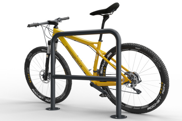 Cyklostojan U s příčkou 100x80cm, Ø 48,3 mm, Barevný