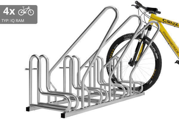 Stojan na 4 kola s rámem na uzamykání IQ, pozinkovaný Stojan na 4 kola s rámem na uzamykání IQ, pozinkovaný