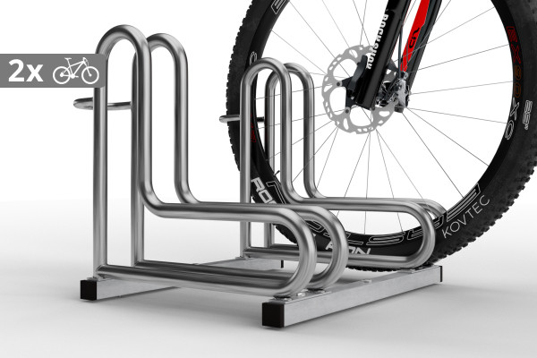 Stojan na kola IQ 2 místný, nerezový Stojan na kola IQ 2 místný, nerezový