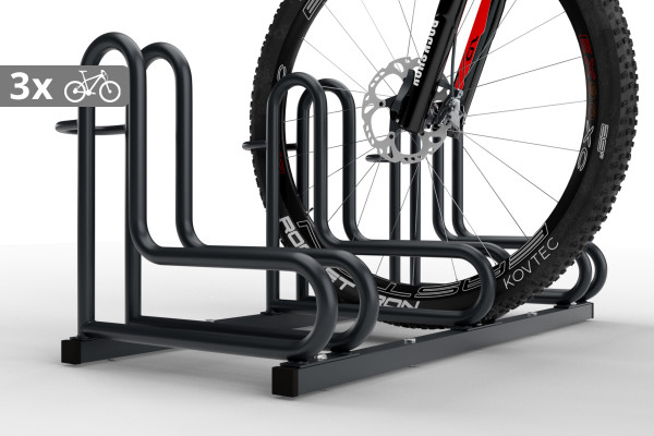 Stojan na kola IQ 3 místný, barevný Stojan na kola IQ 3 místný, barevný