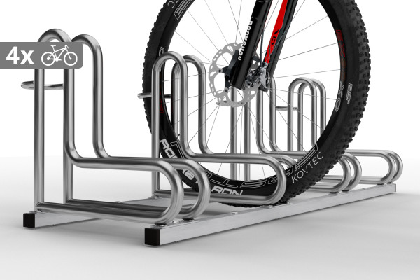 Stojan na kola IQ 4 místný, nerezový Stojan na kola IQ 4 místný, nerezový