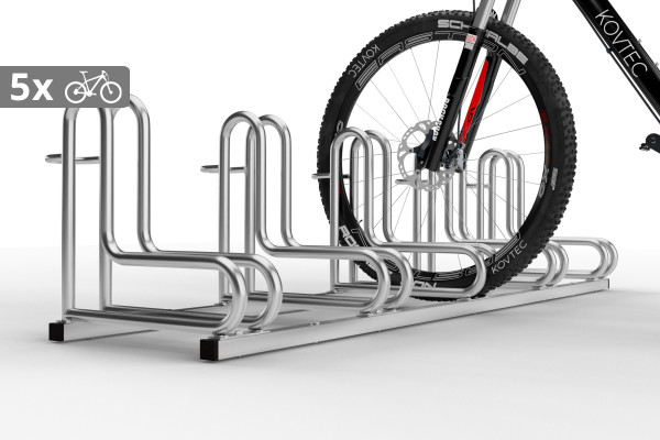 Stojan na kola IQ 5 místný, pozinkovaný Stojan na kola IQ 5 místný, pozinkovaný