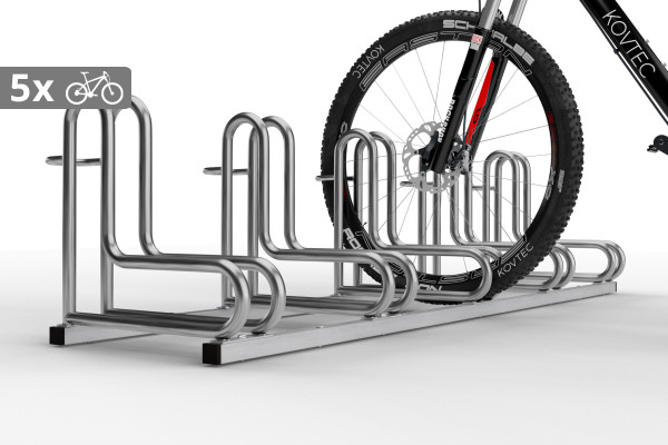 Stojan na kola IQ 5 místný, nerezový Stojan na kola IQ 5 místný, nerezový