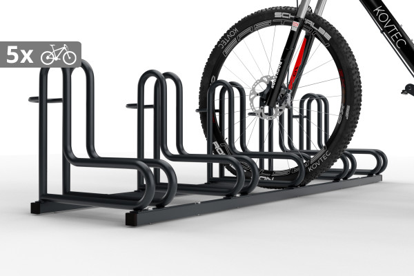 Stojan na kola IQ 5 místný, barevný Stojan na kola IQ 5 místný, barevný