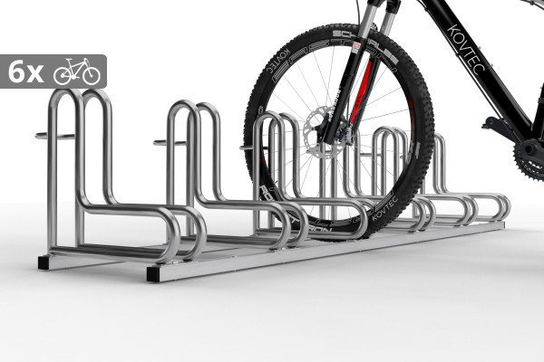 Stojan na kola IQ 6 místný, nerezový