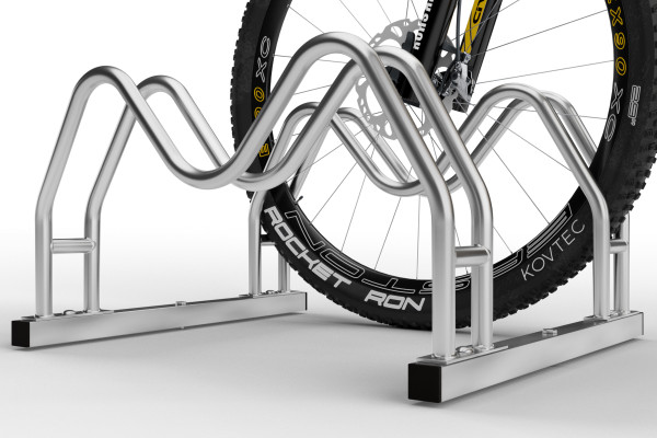 Oboustranný stojan na 2 kola MEGA, pozinkovaný