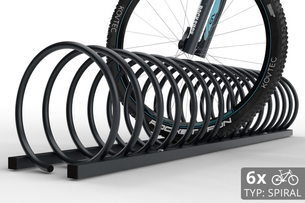 Stojan na 6 kol SPIRAL, 150 cm barevný