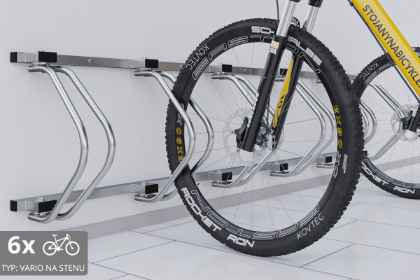 Stojan na 6 kol VARIOS na zeď, barevný