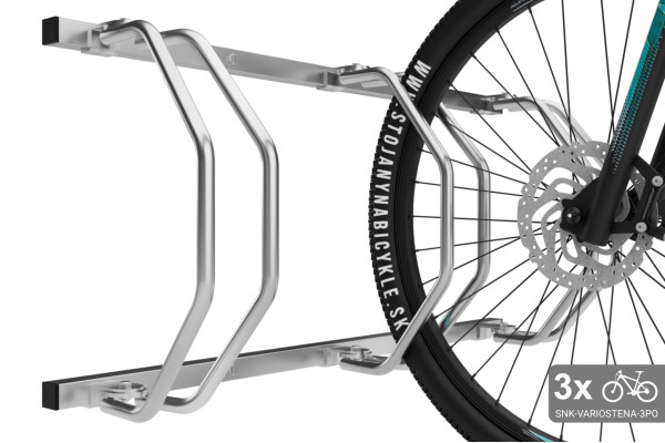 Stojan na 3 kola na zeď, pozinkovaný