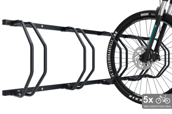 Stojan na 5 kol na zeď, barevný