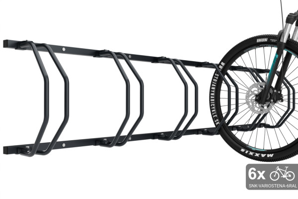 Stojan na 6 kol na zeď, barevný