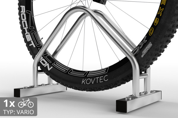 Oboustranný stojan na kolo VARIOS 1 místný, pozinkovaný Oboustranný stojan na kolo VARIOS 1 místný, pozinkovaný