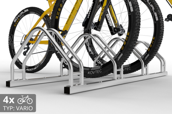 Oboustranný stojan na 4 kola, VARIOS 4 místný, pozinkovaný Oboustranný stojan na 4 kola, VARIOS 4 místný, pozinkovaný