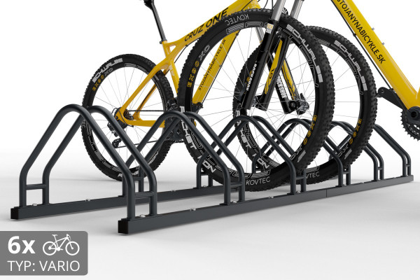 Oboustranný stojan na 6 kol, VARIOS 6 místný, barevný Oboustranný stojan na 6 kol, VARIOS 6 místný, barevný