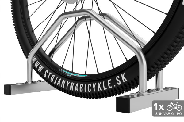 Oboustranný stojan na kolo VARIO 1 místný, pozinkovaný Oboustranný stojan na kolo VARIO 1 místný, pozinkovaný